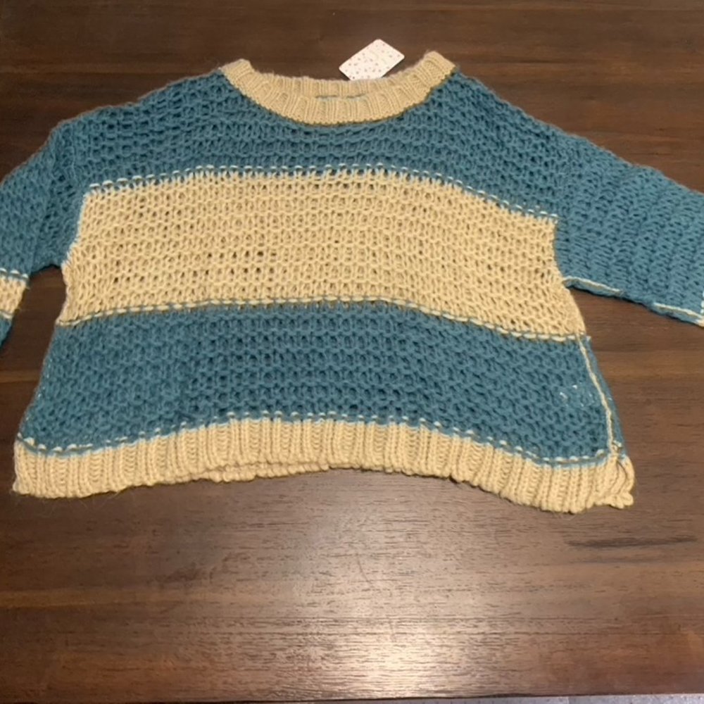 xNWT {Free People} Open Knit Sweater